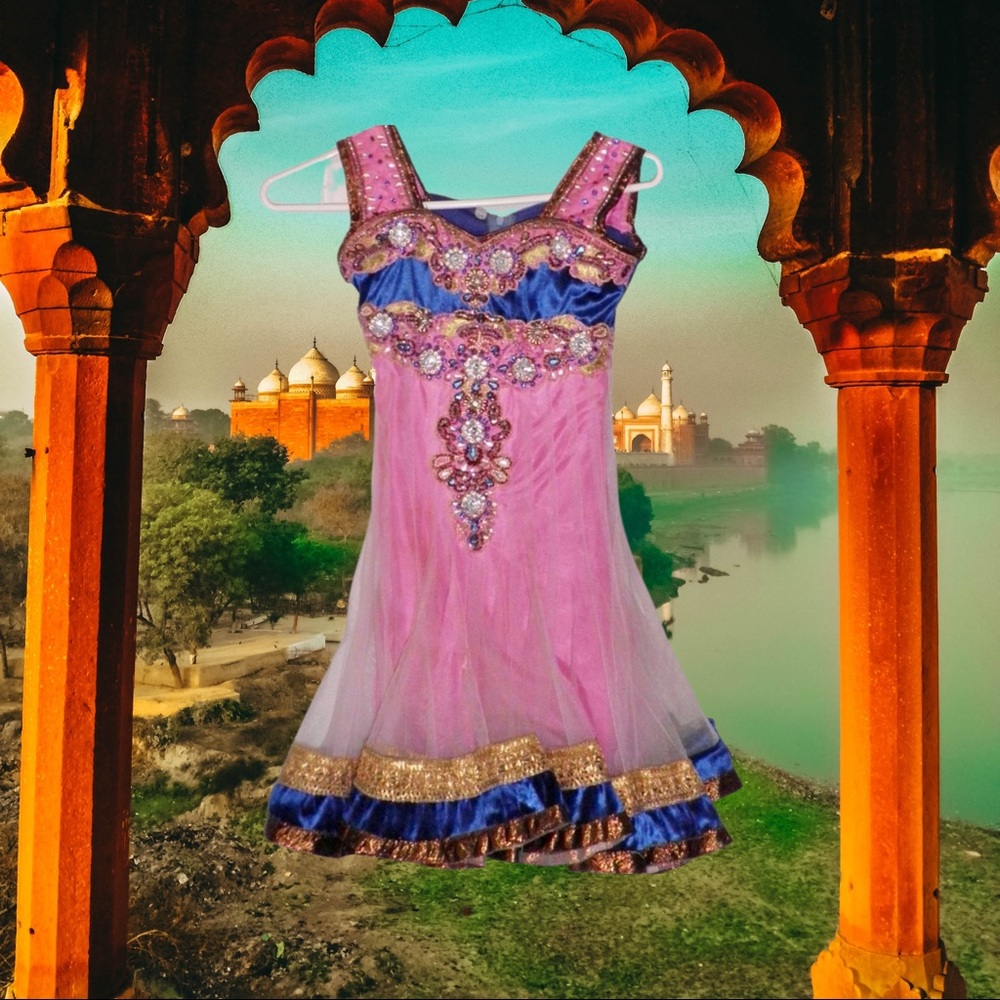 Little Girl Eastern Indian Princess Dress